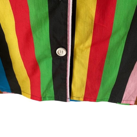 Rowing Blazers NWTs New York Stripe Multicolor Button Down Shirt size medium - Picture 6 of 9